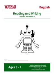 KS1 literacy worksheets for kids - reading and writing worksheets, booster workbook 2, 5-7 years